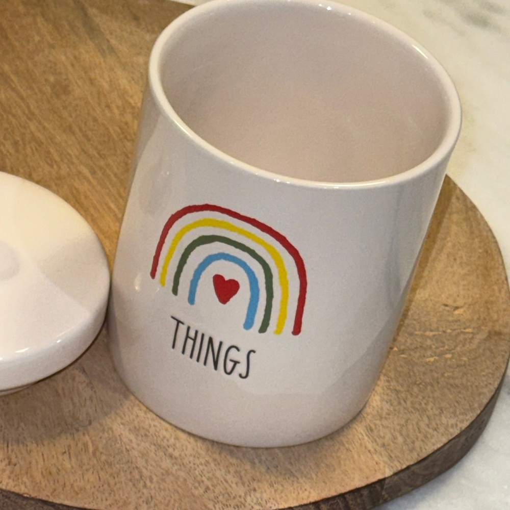 Rae Dunn Artisan Collection Ceramic “Things” canister - Picture 3 of 8